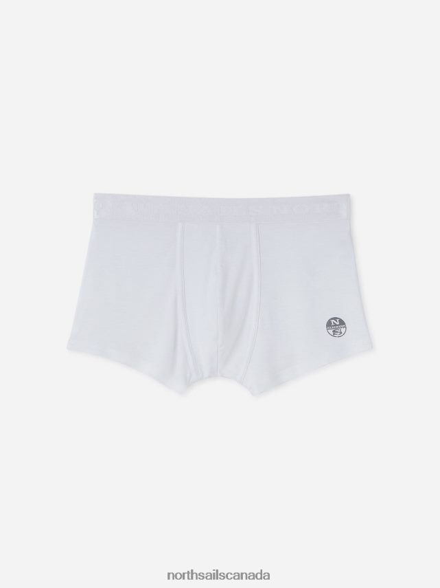 Men North Sails White BAMBOO BOXERS Clothing 0028HP498