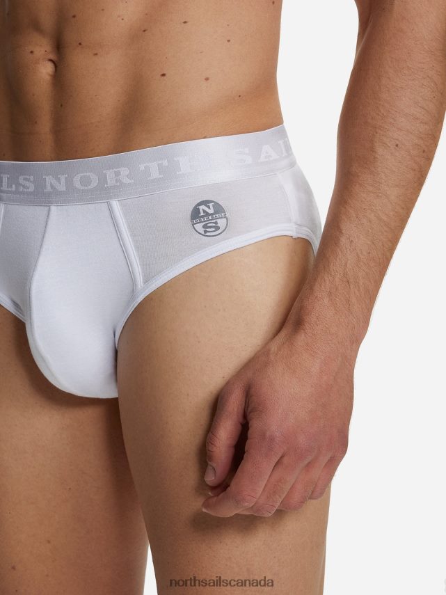 Men North Sails White BAMBOO BRIEFS Clothing 0028HP505