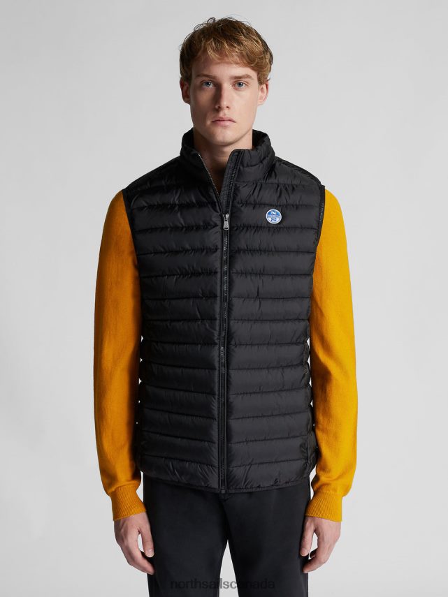 Men North Sails Black SKYE VEST Clothing 0028HP1340