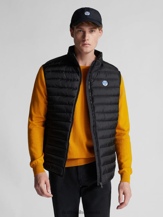 Men North Sails Black SKYE VEST Clothing 0028HP1340