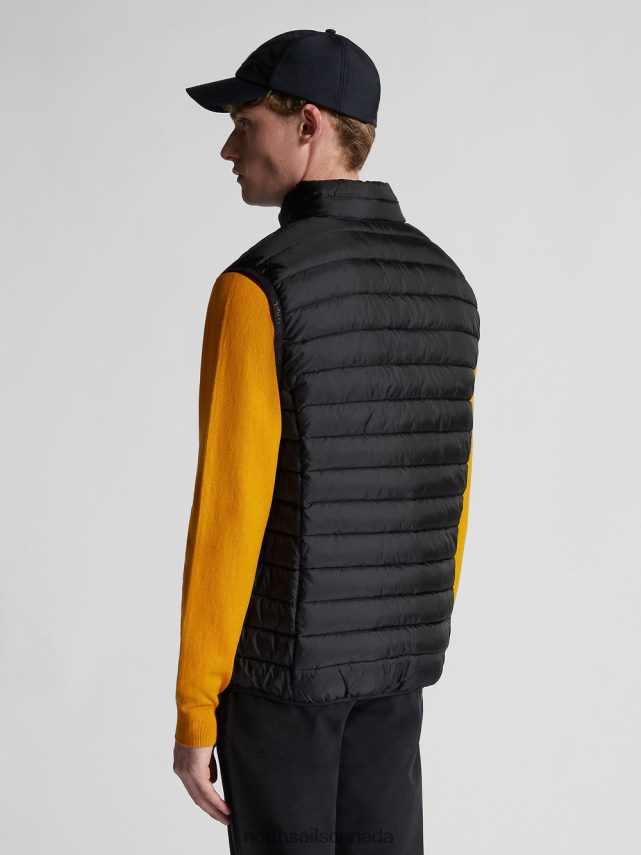 Men North Sails Black SKYE VEST Clothing 0028HP1340