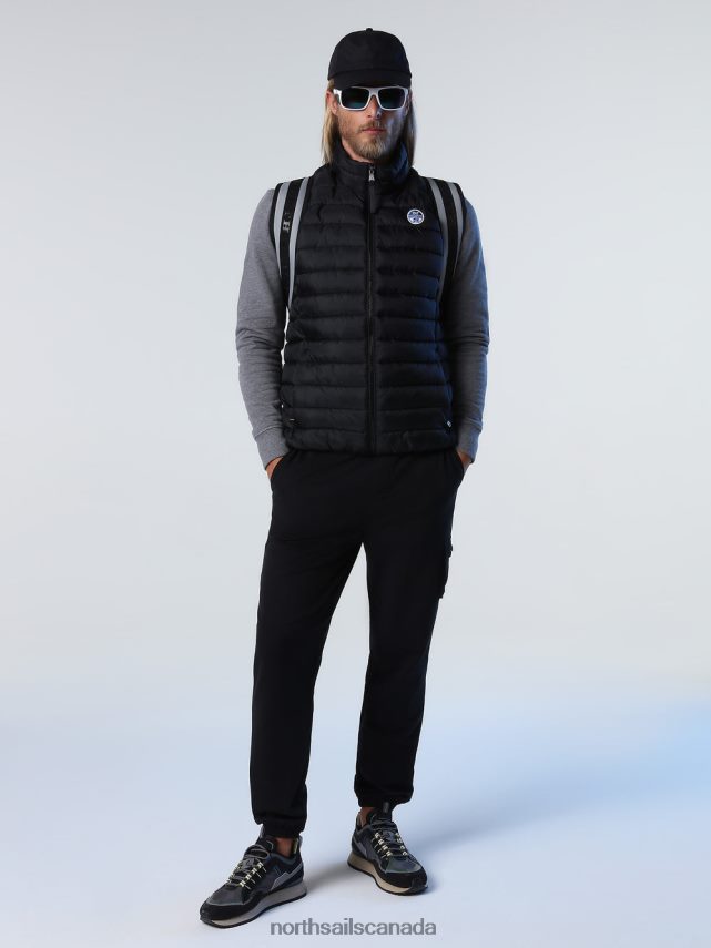 Men North Sails Black SKYE VEST Clothing 0028HP877