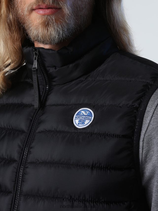 Men North Sails Black SKYE VEST Clothing 0028HP877