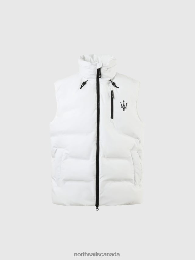 Men North Sails Blanc ATLANTIC VEST X MASERATI Clothing 0028HP716