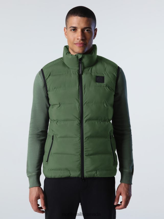 Men North Sails Bronze green SKYEN VEST Clothing 0028HP1030