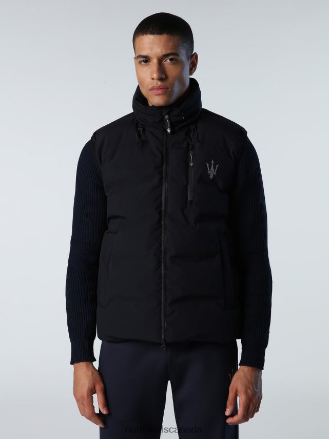 Men North Sails Navy blue ATLANTIC VEST X MASERATI Clothing 0028HP717