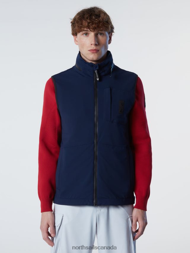 Men North Sails Navy blue LIBECCIO VEST Clothing 0028HP64