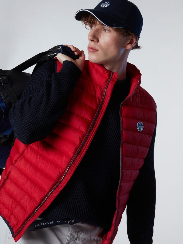 Men North Sails Red CROZET VEST Clothing 0028HP41