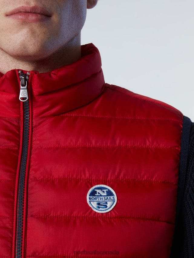Men North Sails Red CROZET VEST Clothing 0028HP41
