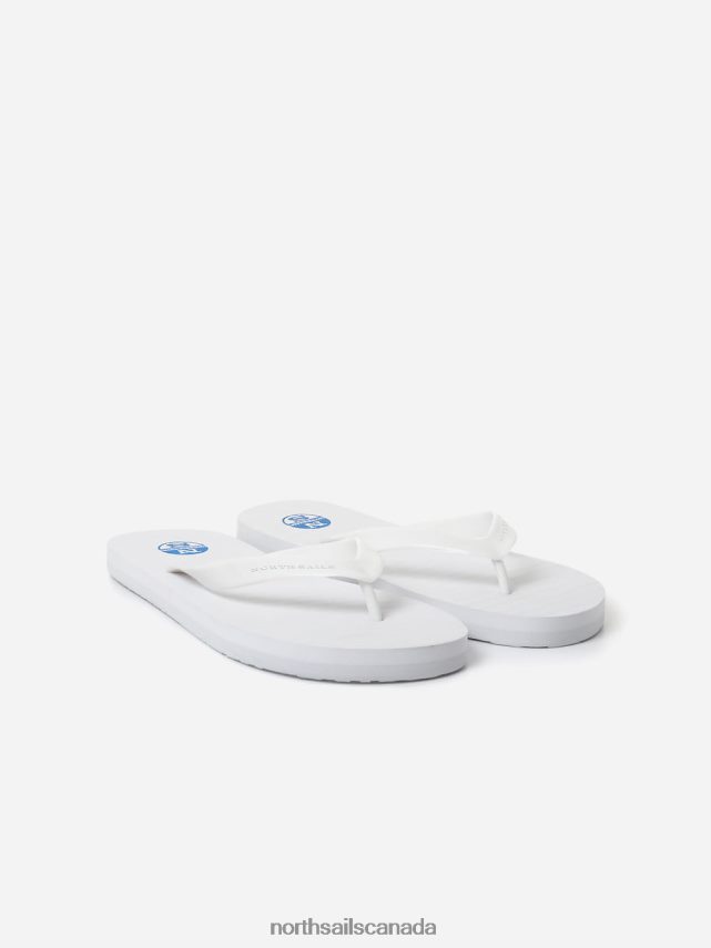 Men North Sails White FLIP FLOPS Footwear 0028HP442
