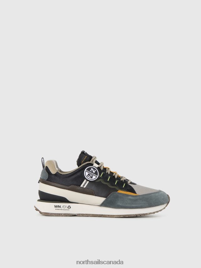 Men North Sails Anthracite-multicolor WINCH POLAR SNEAKERS Footwear 0028HP706