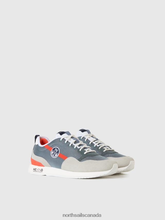Men North Sails Grey HORIZON JET SNEAKER Footwear 0028HP438