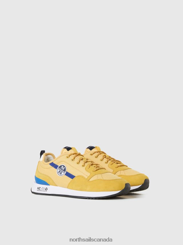Men North Sails Yellow HORIZON PLAIN SNEAKER Footwear 0028HP435