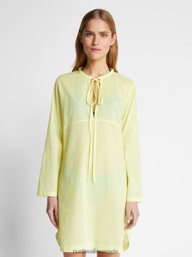 Women North Sails Light sulphur TUNIC DRESS Clothing 0028HP1477