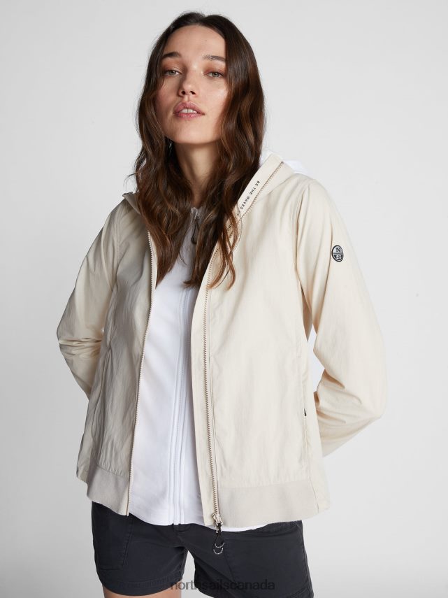 Women North Sails Beige TARAVAI JACKET Clothing 0028HP1456