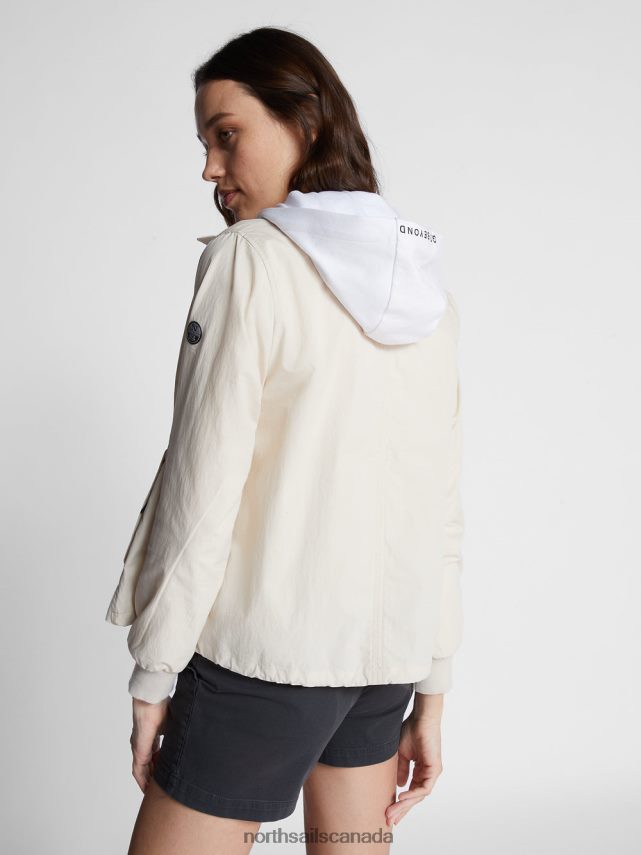 Women North Sails Beige TARAVAI JACKET Clothing 0028HP1456