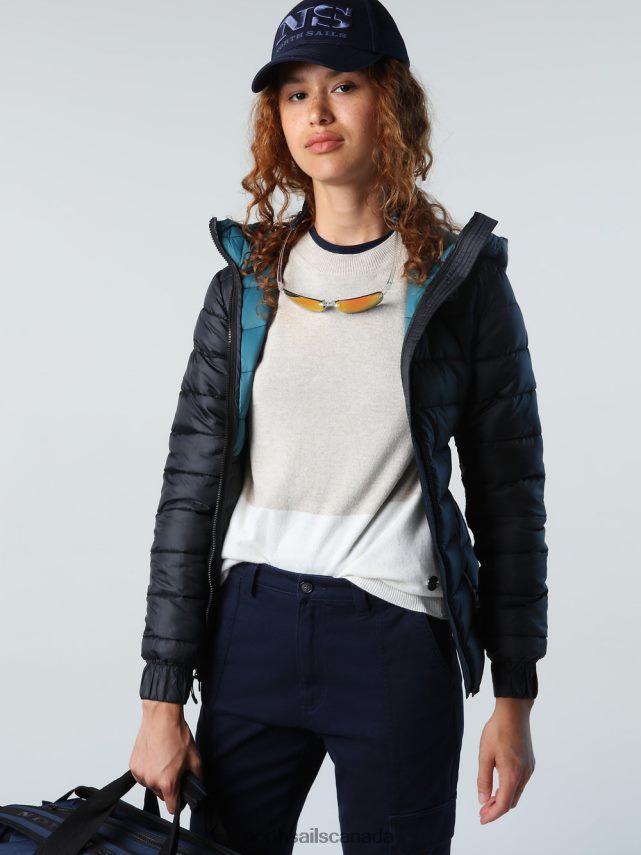 Women North Sails Black FLAM JACKET Clothing 0028HP1439
