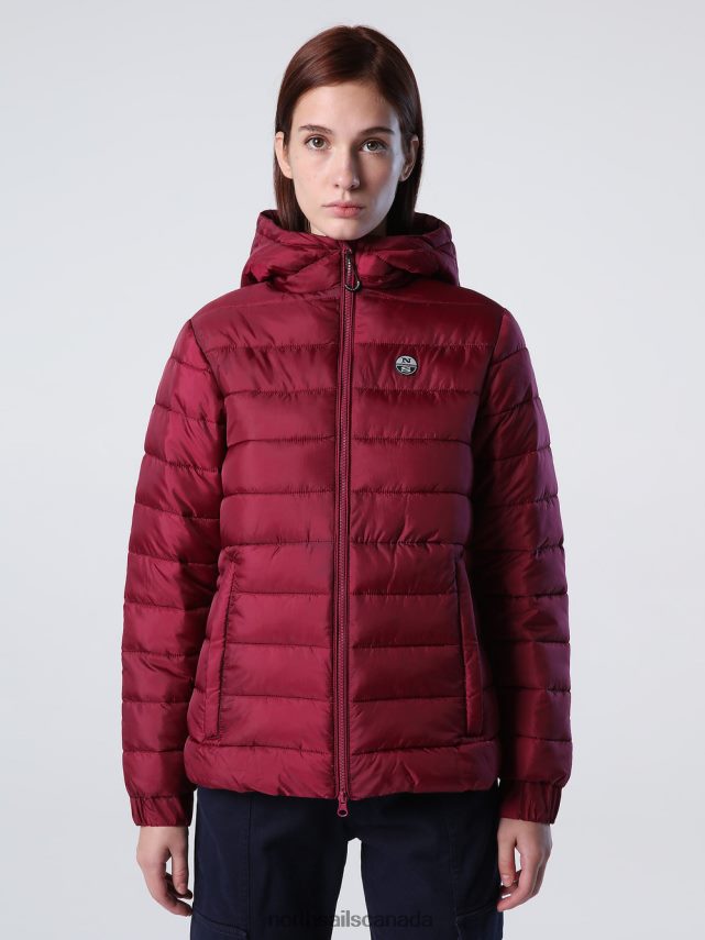 Women North Sails Deep cherry FLAM JACKET Clothing 0028HP1436