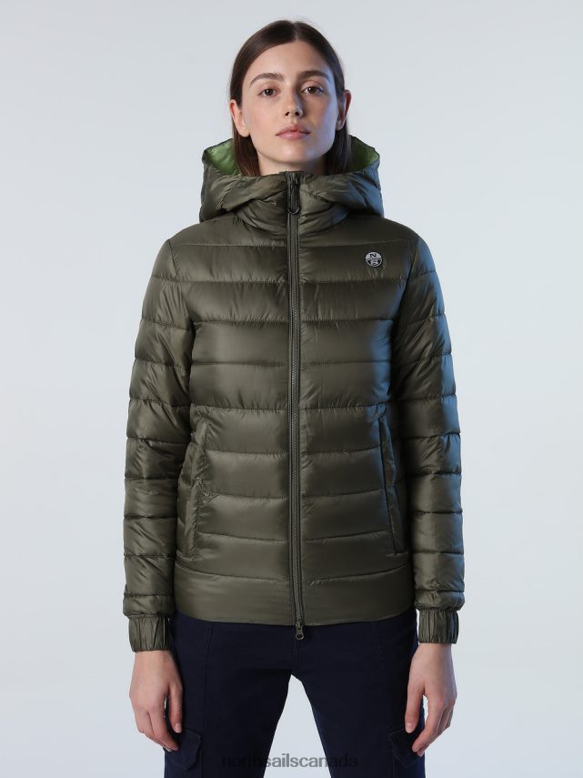 Women North Sails Ivy green FLAM JACKET Clothing 0028HP1437