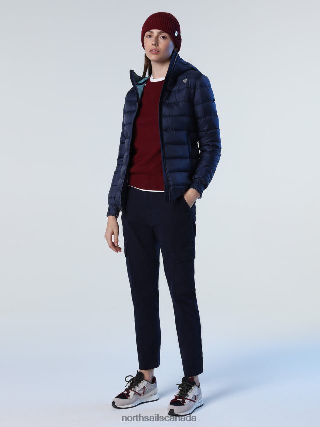 Women North Sails Navy blue FLAM JACKET Clothing 0028HP1438