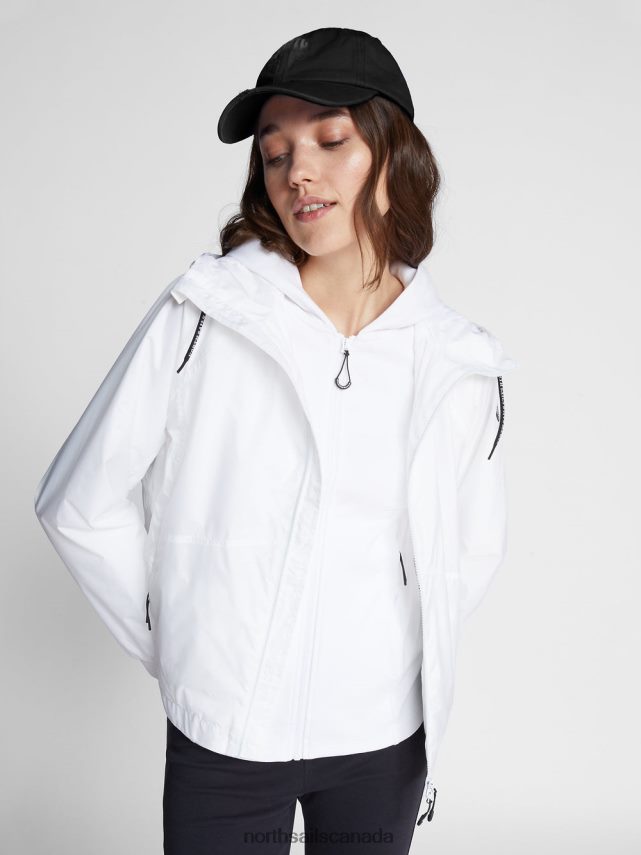 Women North Sails White MURUROA JACKET Clothing 0028HP1448