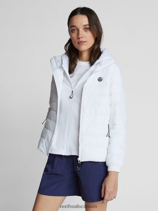 Women North Sails White RHEA JACKET Clothing 0028HP1543