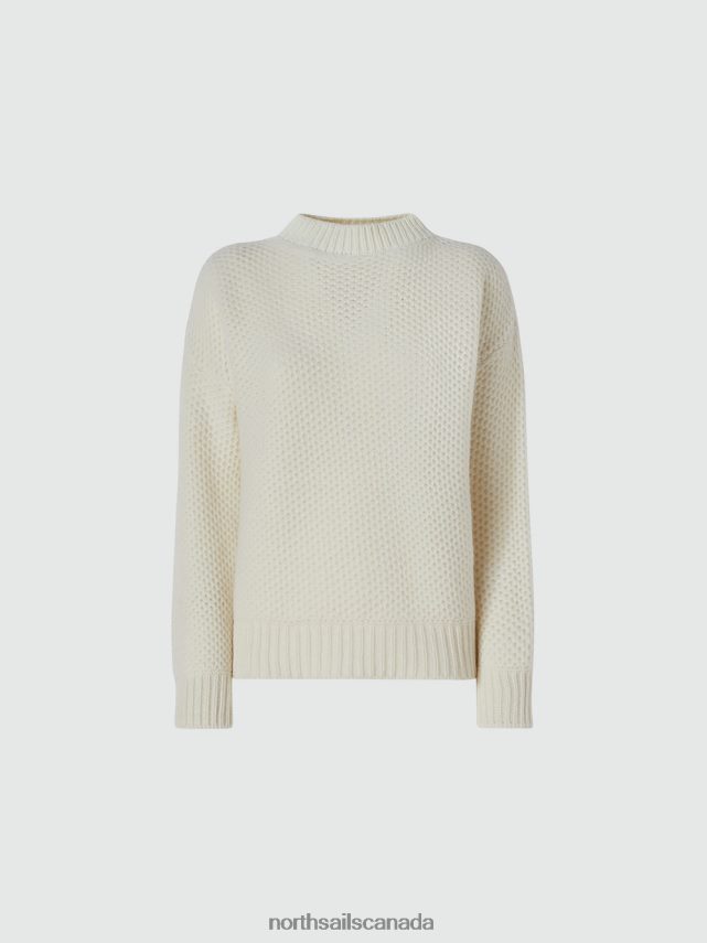 Women North Sails Marshmallow RECYCLED WOOL JUMPER Clothing 0028HP1346