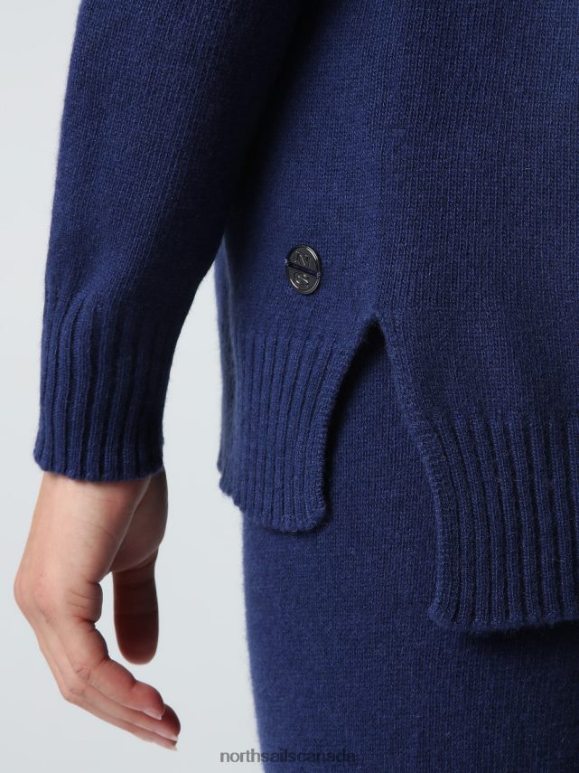 Women North Sails Navy blue CASHMERE BLEND JUMPER Clothing 0028HP1370