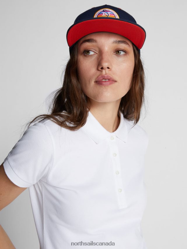 Women North Sails White SLIM-FIT POLO SHIRT Clothing 0028HP1538