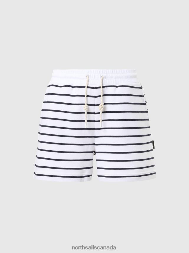 Women North Sails Combo 1 STRIPED SWEAT SHORTS Clothing 0028HP617