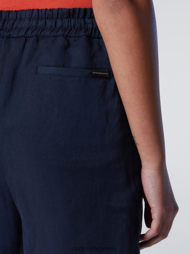 Women North Sails Navy blue DRAWSTRING SHORTS Clothing 0028HP619