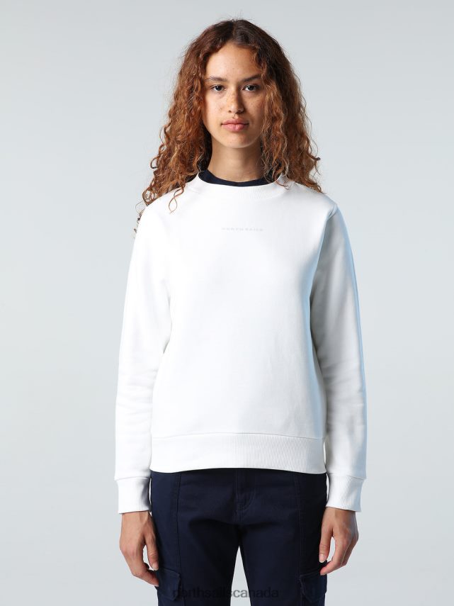 Women North Sails Marshmallow CREW-NECK SWEATSHIRT Clothing 0028HP1417