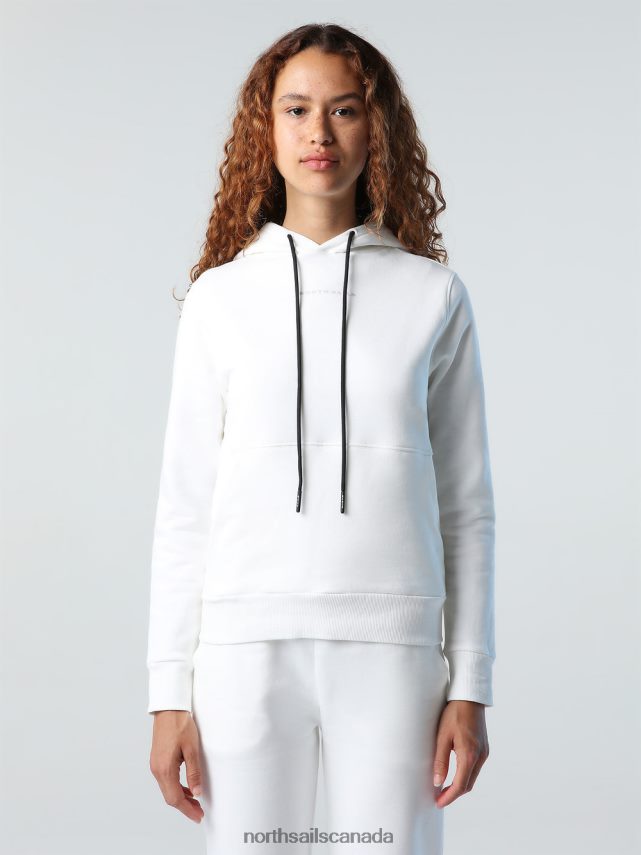 Women North Sails Marshmallow HOODED SWEATSHIRT Clothing 0028HP1390