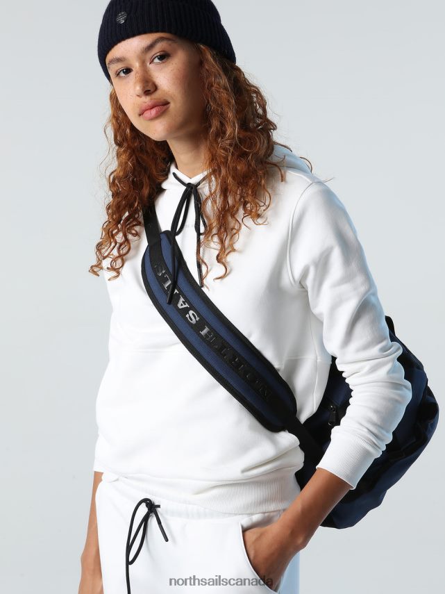 Women North Sails Marshmallow HOODED SWEATSHIRT Clothing 0028HP1390
