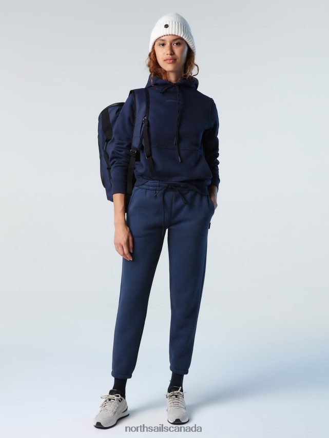 Women North Sails Navy blue HOODED SWEATSHIRT Clothing 0028HP1392