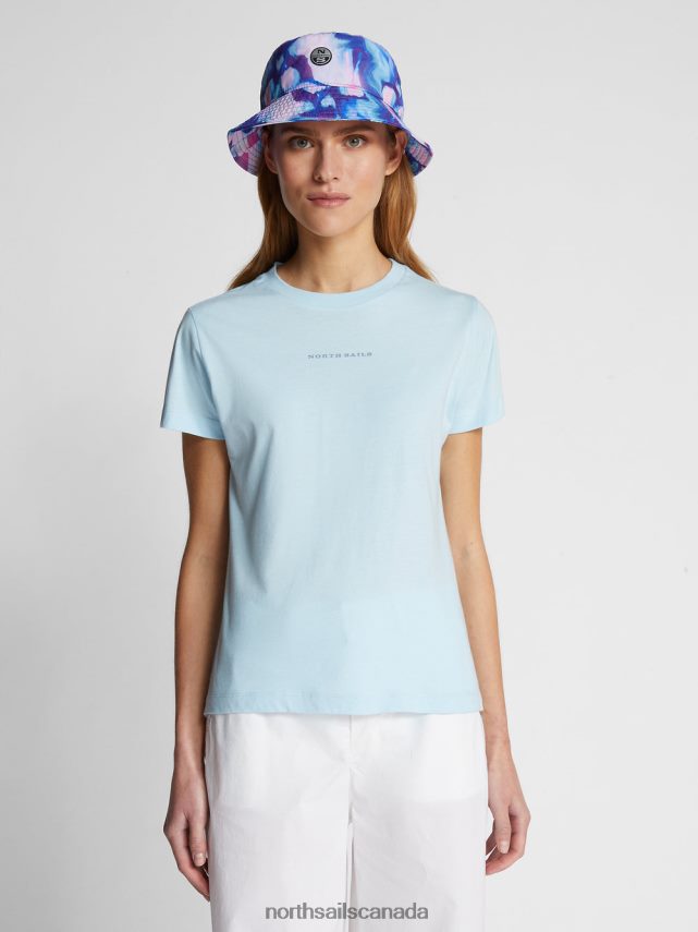 Women North Sails Cool blue T-SHIRT WITH LETTERING Clothing 0028HP1495