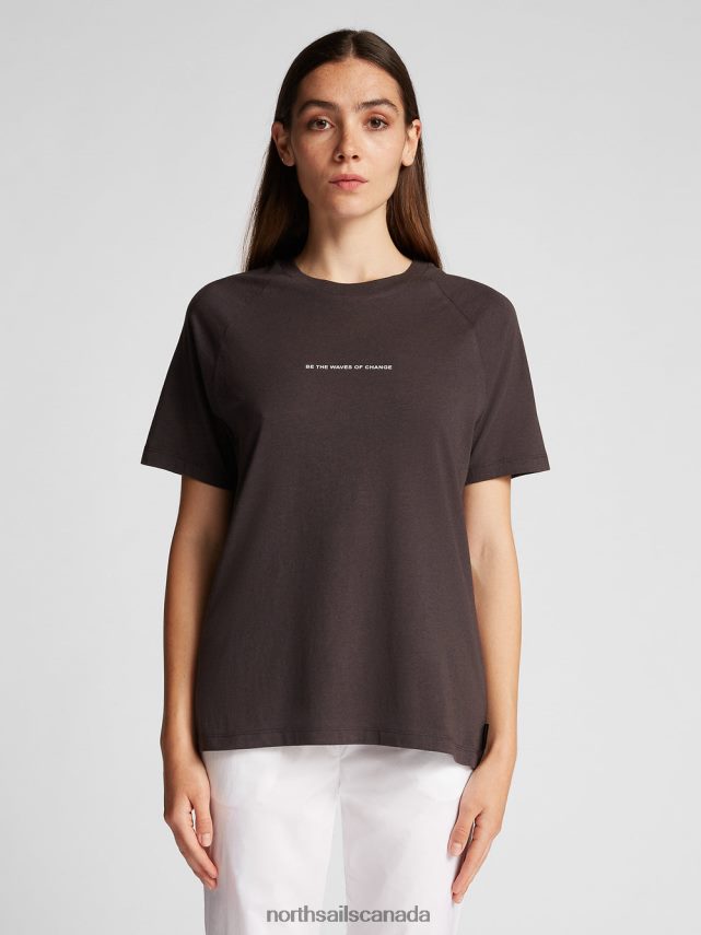Women North Sails Phantom COTTON AND BAMBOO T-SHIRT Clothing 0028HP1472