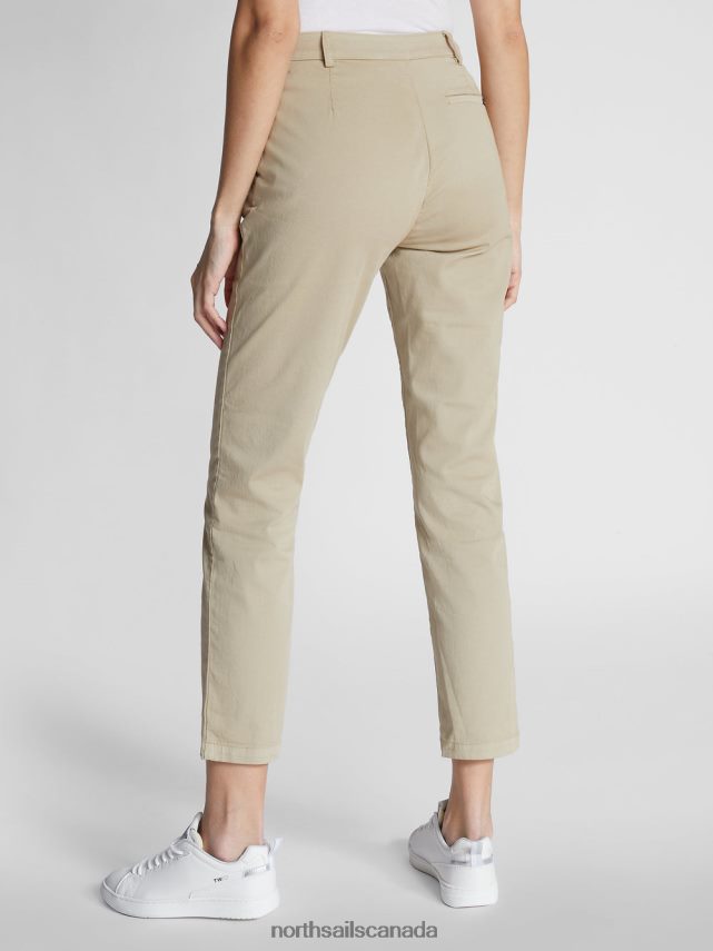 Women North Sails Beige GABARDINE TROUSERS Clothing 0028HP1502