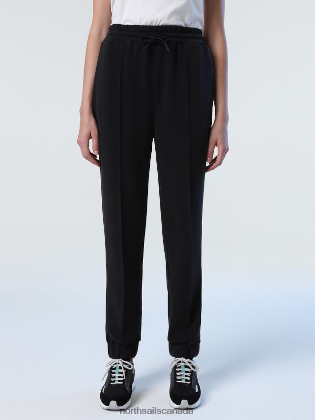 Women North Sails Black INTERLOCK TROUSERS Clothing 0028HP1376