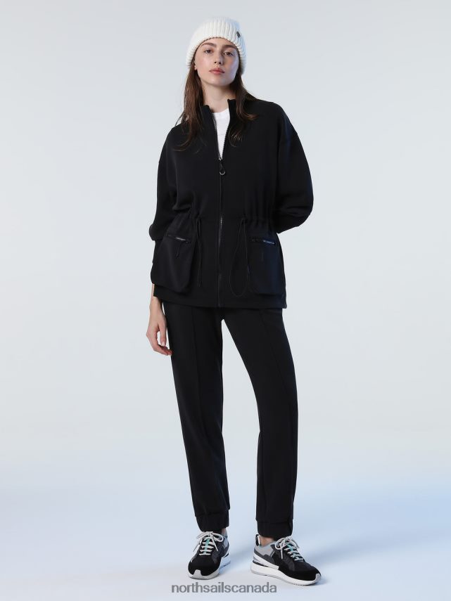 Women North Sails Black INTERLOCK TROUSERS Clothing 0028HP1376