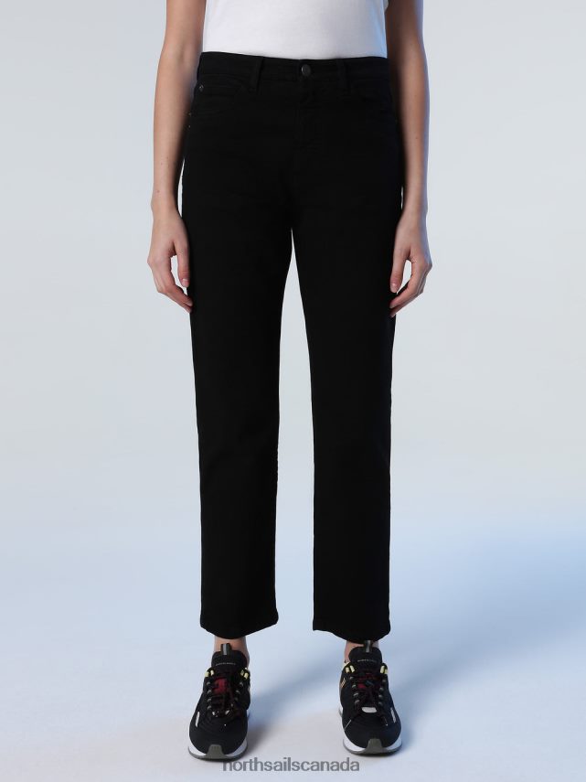 Women North Sails Black ORGANIC DENIM JEANS Clothing 0028HP1374