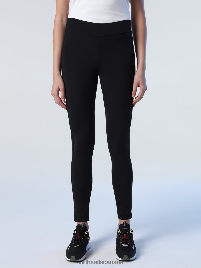 Women North Sails Black RECYCLED POLY LEGGINGS Clothing 0028HP1421