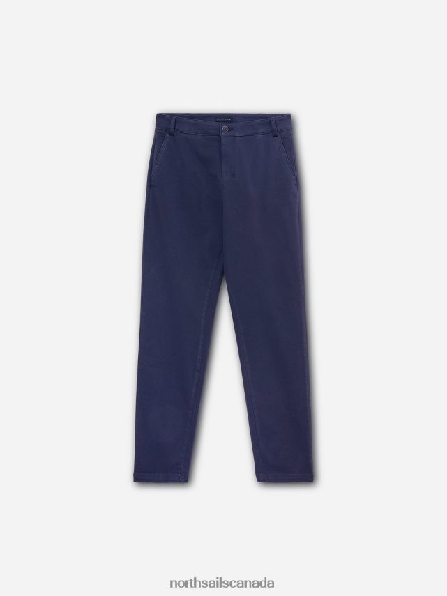 Women North Sails Midnight blue GABARDINE TROUSERS Clothing 0028HP1503