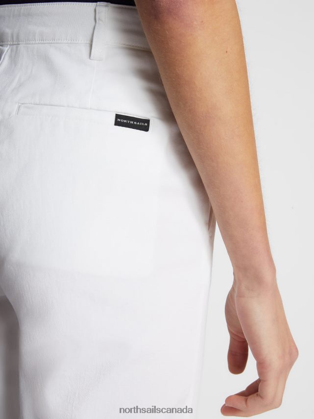 Women North Sails White GABARDINE TROUSERS Clothing 0028HP1501