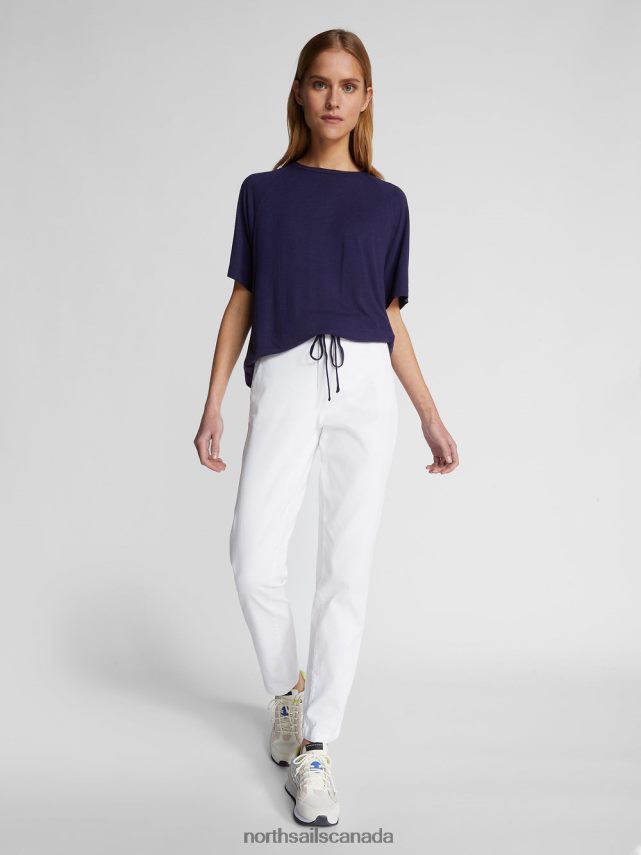 Women North Sails White GABARDINE TROUSERS Clothing 0028HP1501