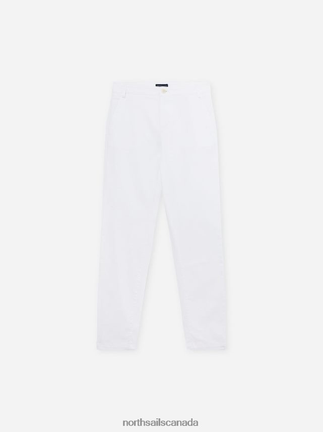 Women North Sails White GABARDINE TROUSERS Clothing 0028HP1501