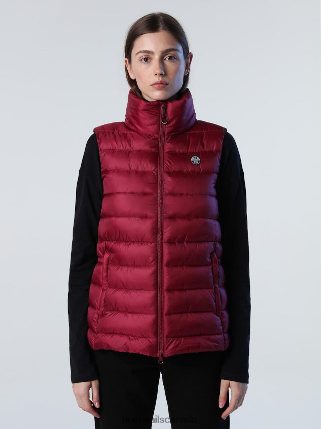 Women North Sails Deep cherry FLAM VEST Clothing 0028HP1440
