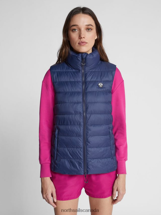 Women North Sails Midnight blue RHEA GILET Clothing 0028HP1519