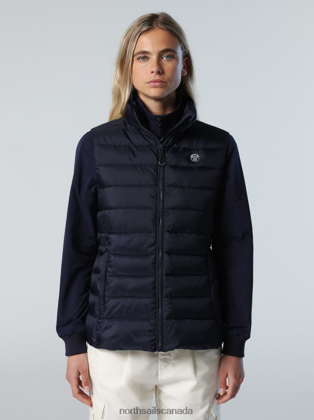 Women North Sails Navy blue ARI VEST Clothing 0028HP530