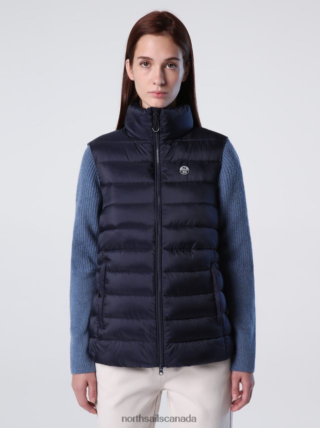 Women North Sails Navy blue FLAM VEST Clothing 0028HP1442